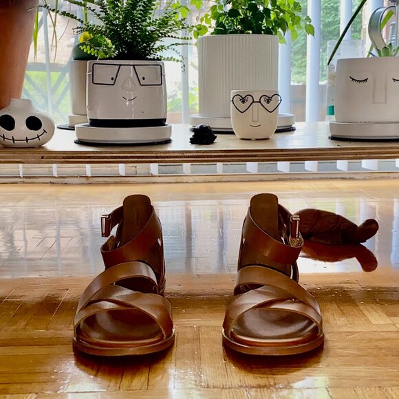 Franco Sarto Giola Sandals, Brown, Size 8M - Picture 1 of 3